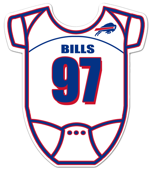 Buffalo Bills Onesie Baby Shower Invitations